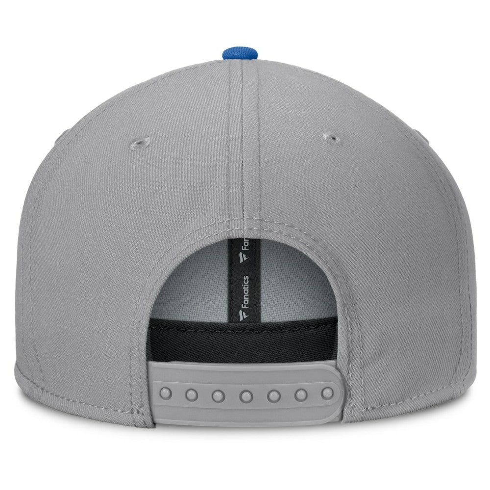 NHL New York Rangers Fanatics Fundamentals Duo Split Logo Snapback Hat