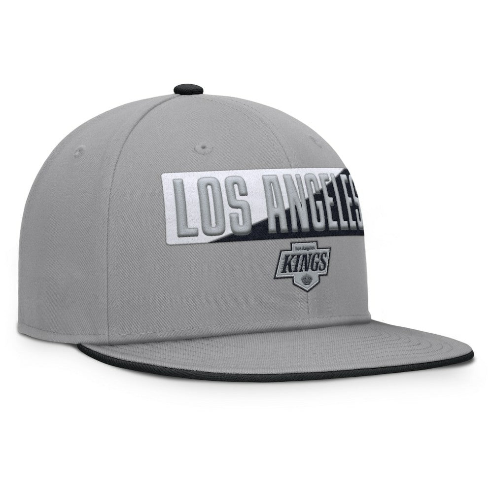 NHL Los Angeles Kings Fanatics Fundamentals Duo Split Logo Snapback Hat