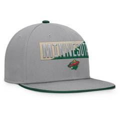 NHL Minnesota Wild Fanatics Fundamentals Duo Split Logo Snapback Hat
