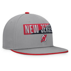 NHL New Jersey Devils Fanatics Fundamentals Duo Split Logo Snapback Hat