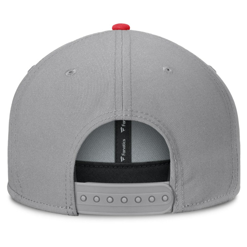 NHL New Jersey Devils Fanatics Fundamentals Duo Split Logo Snapback Hat