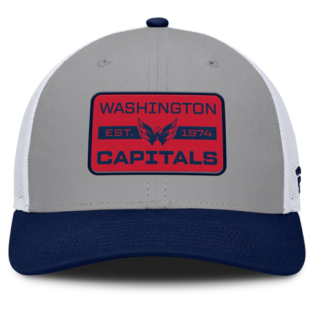 NHL Washington Capitals Fanatics Fundamental Adapt Trucker Adjustable Hat