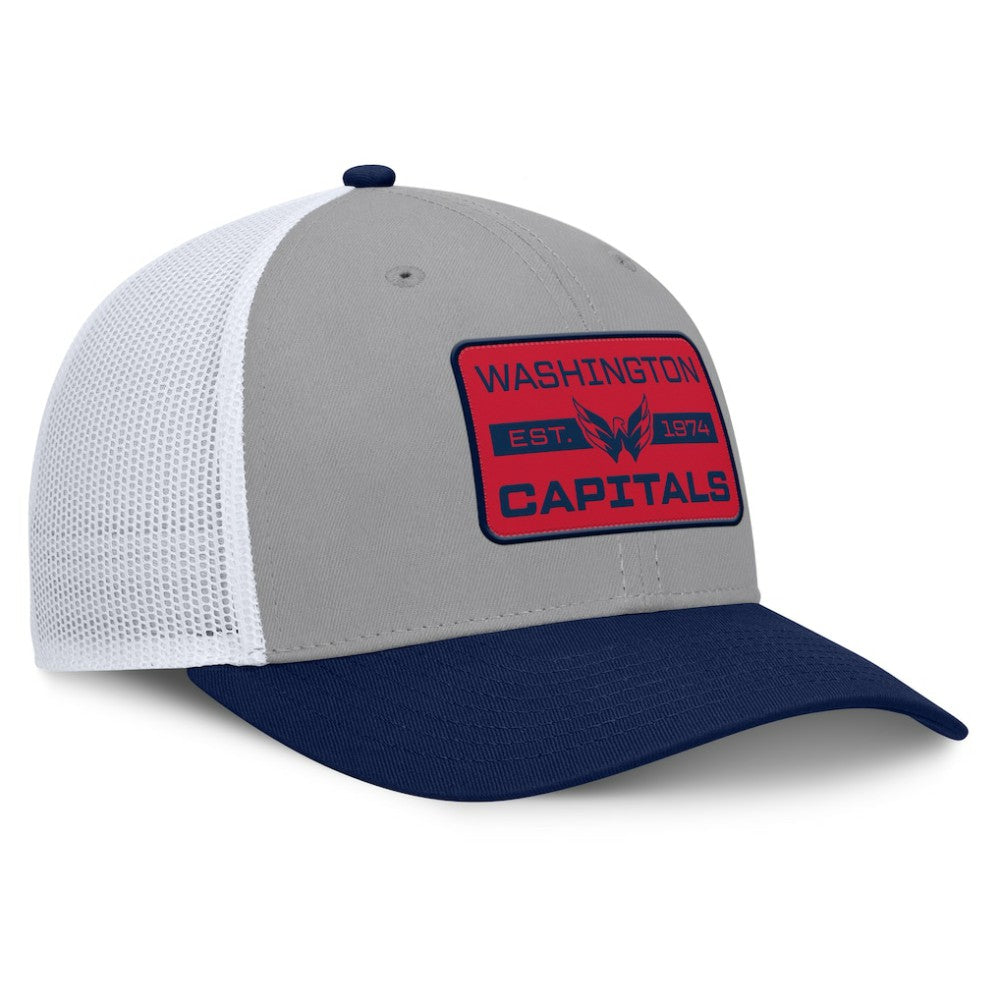NHL Washington Capitals Fanatics Fundamental Adapt Trucker Adjustable Hat