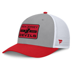 NHL New Jersey Devils Fanatics Fundamental Adapt Trucker Adjustable Hat