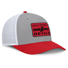 NHL New Jersey Devils Fanatics Fundamental Adapt Trucker Adjustable Hat