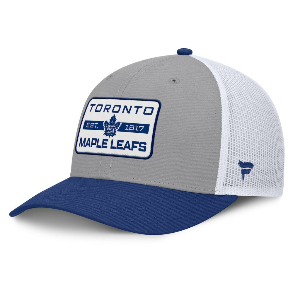 NHL Toronto Maple Leafs Fanatics Fundamental Adapt Trucker Adjustable Hat