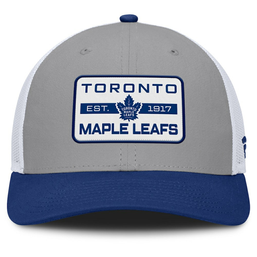 NHL Toronto Maple Leafs Fanatics Fundamental Adapt Trucker Adjustable Hat