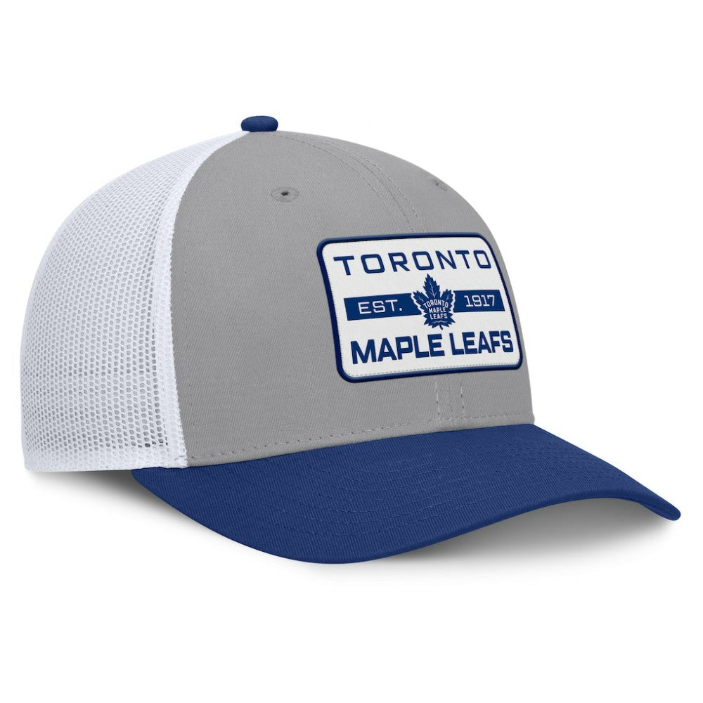 NHL Toronto Maple Leafs Fanatics Fundamental Adapt Trucker Adjustable Hat