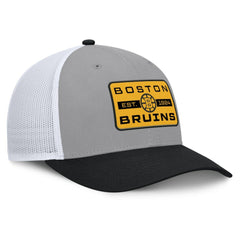 NHL Boston Bruins Fanatics Fundamental Adapt Trucker Adjustable Hat