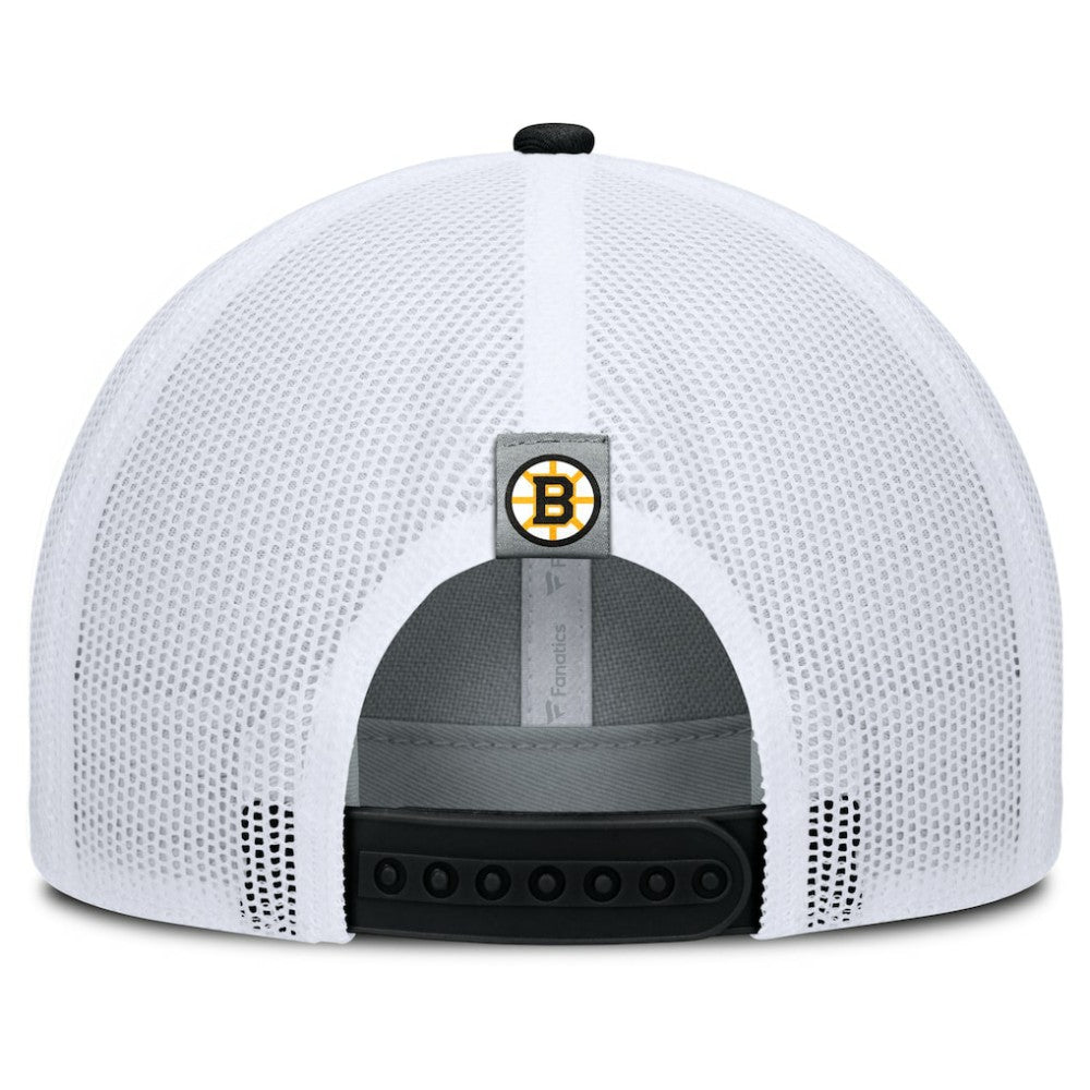 NHL Boston Bruins Fanatics Fundamental Adapt Trucker Adjustable Hat