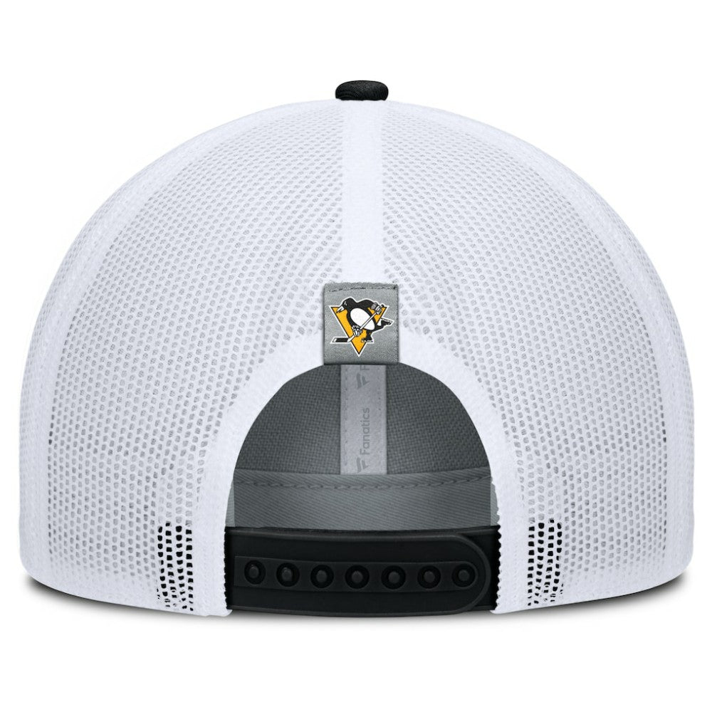 NHL Pittsburgh Penguins Fanatics Fundamental Adapt Trucker Adjustable Hat