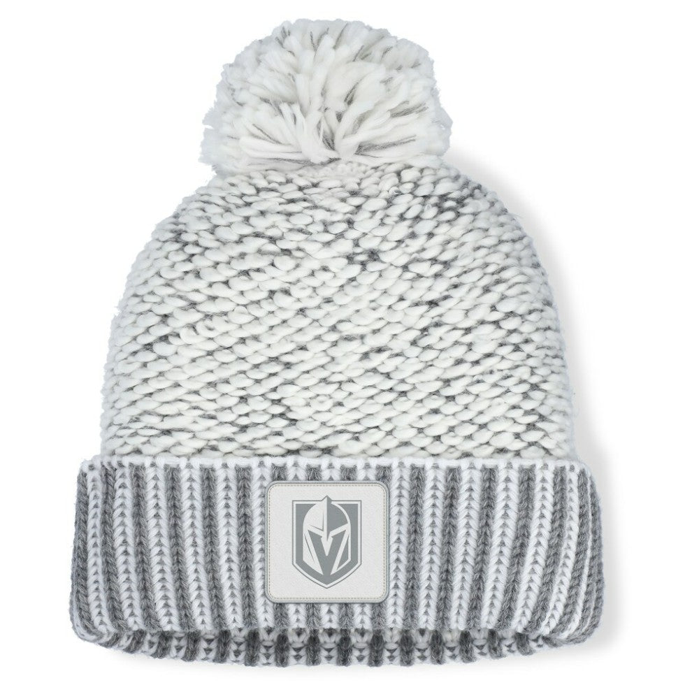 NHL Vegas Golden Knights Fanatics Women's Fundamental Mist Cuffed Knit Hat with Pom