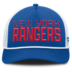 NHL New York Rangers Fanatics Heritage Dutch A-Frame Trucker Adjustable Hat