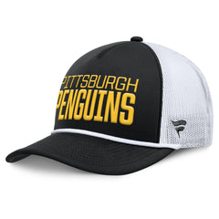 NHL Pittsburgh Penguins Fanatics Heritage Dutch A-Frame Trucker Adjustable Hat