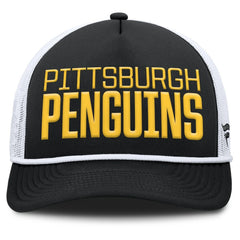 NHL Pittsburgh Penguins Fanatics Heritage Dutch A-Frame Trucker Adjustable Hat