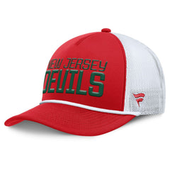 NHL New Jersey Devils Fanatics Heritage Dutch A-Frame Trucker Adjustable Hat