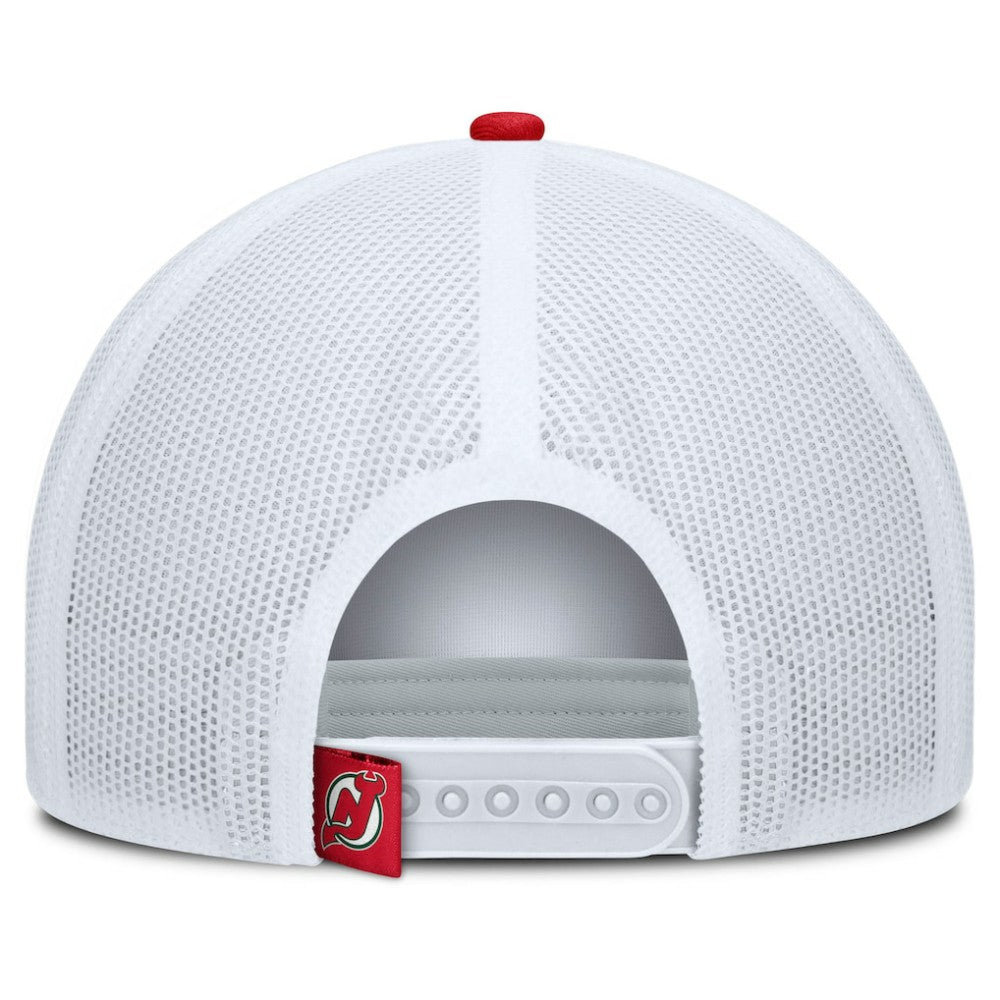 NHL New Jersey Devils Fanatics Heritage Dutch A-Frame Trucker Adjustable Hat