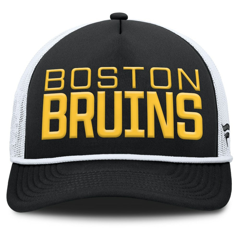 NHL Boston Bruins Fanatics Heritage Dutch A-Frame Trucker Adjustable Hat