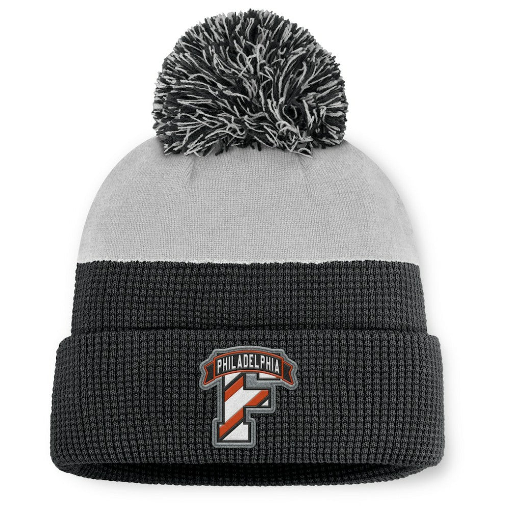 NHL Philadelphia Flyers Fanatics Authentic Pro Home Ice Cuffed Knit Hat with Pom
