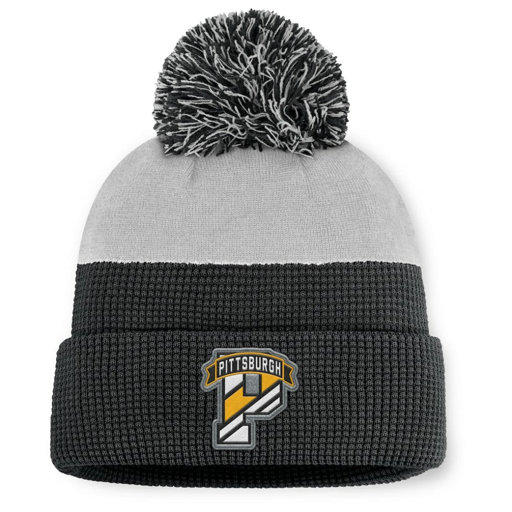 NHL Pittsburgh Penguins Fanatics Authentic Pro Home Ice Cuffed Knit Hat with Pom
