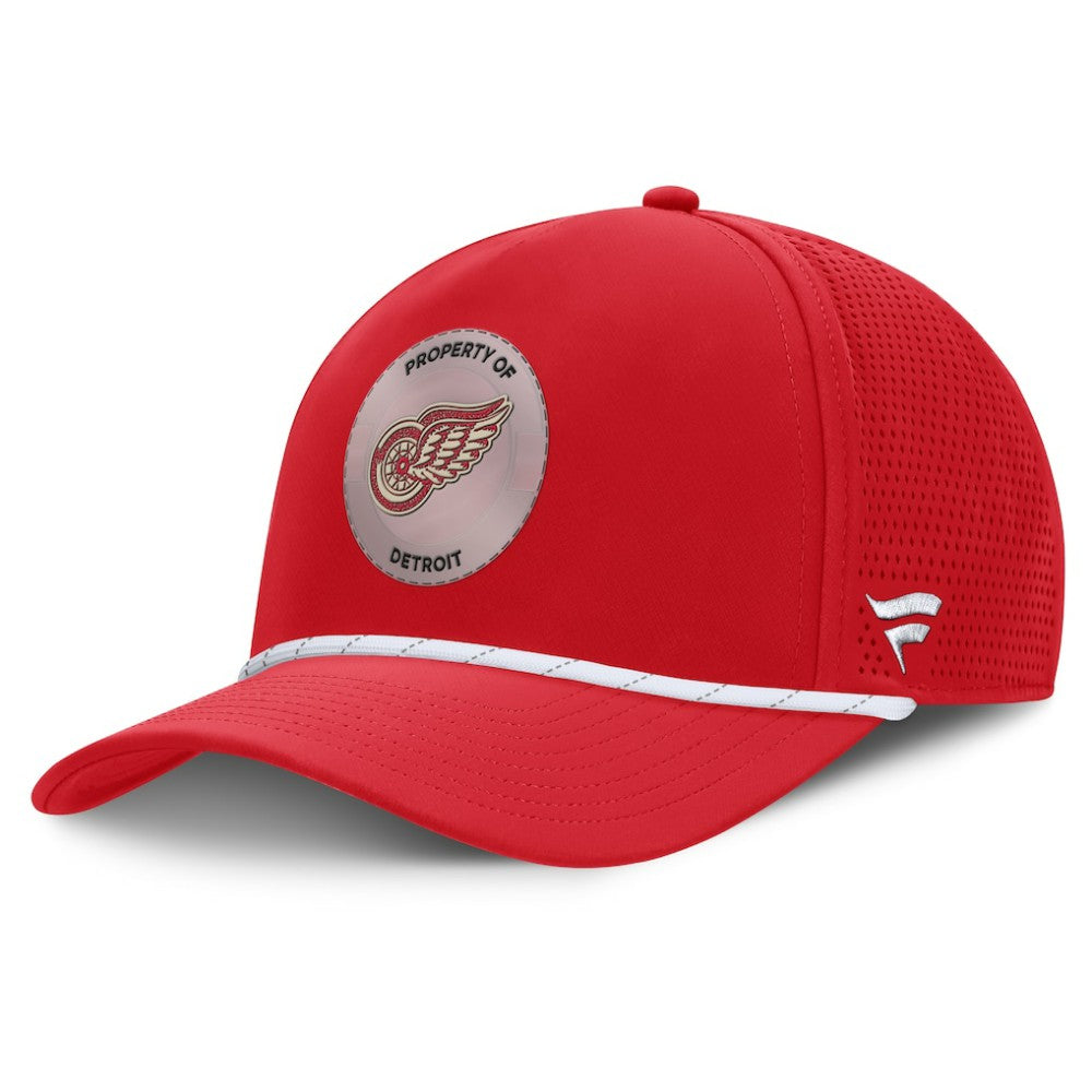 NHL Detroit Red Wings Fanatics Centennial Pinched Front Adjustable Hat