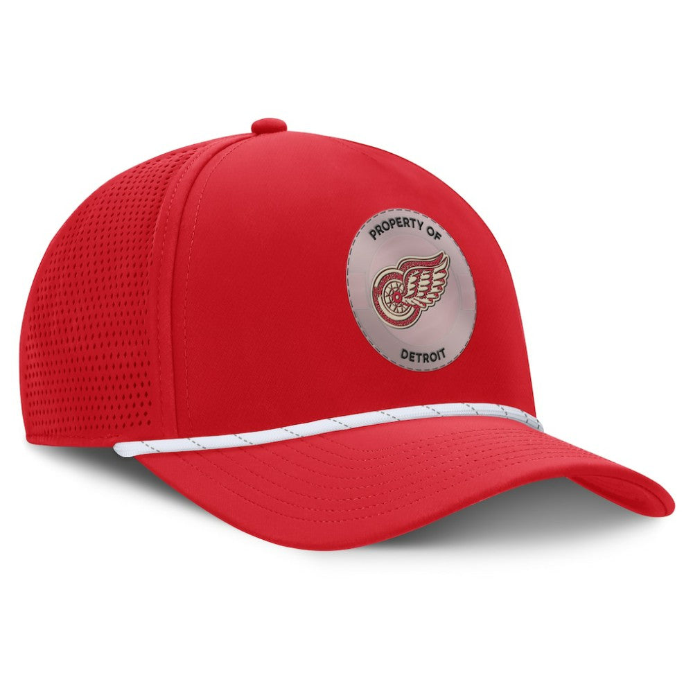 NHL Detroit Red Wings Fanatics Centennial Pinched Front Adjustable Hat