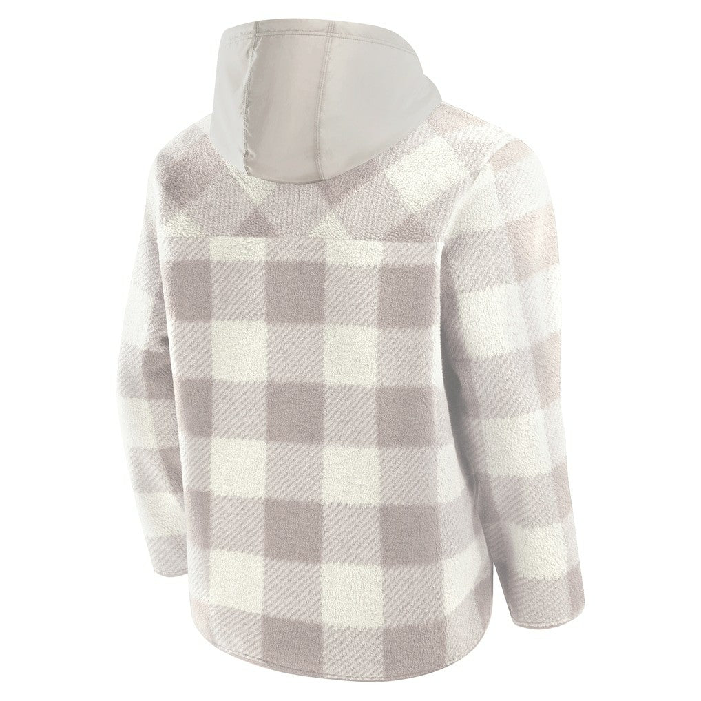 Elements Plaid Polar Fleece Quarter-Zip Hoodie - New York Giants Hoodies
