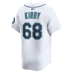 White George Kirby Seattle Mariners Nike Home Limited Player Jersey