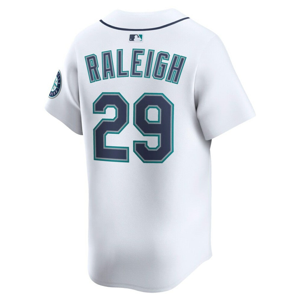 White Cal Raleigh Seattle Mariners Nike Home Limited Player Jersey