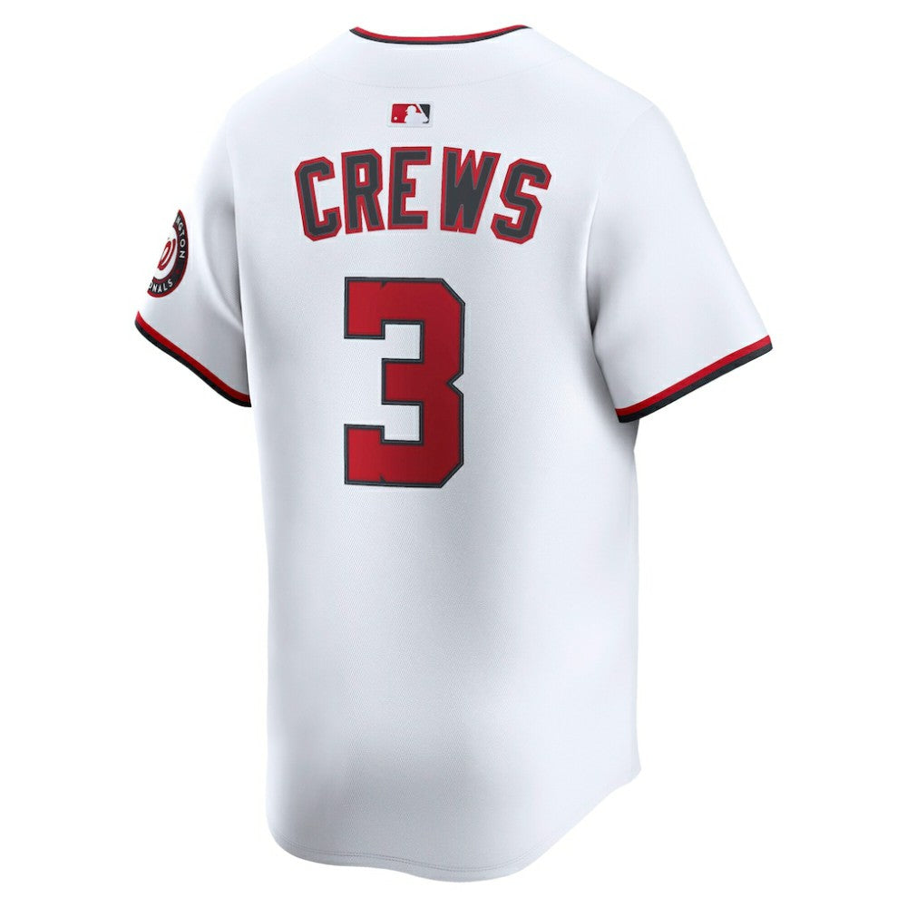 White Dylan Crews Washington Nationals Nike Home Limited Player Jersey