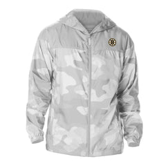 NHL Boston Bruins Columbia Camo Flash Challenger Omni-Shade Full-Zip Hoodie Windbreaker