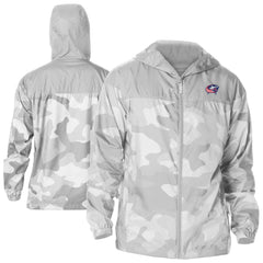 NHL Columbus Blue Jackets Columbia Camo Flash Challenger Omni-Shade Full-Zip Hoodie Windbreaker