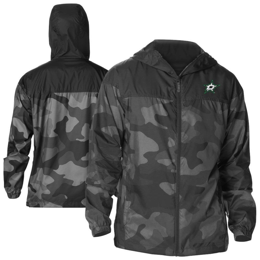NHL Dallas Stars Columbia Camo Flash Challenger Omni-Shade Full-Zip Hoodie Windbreaker