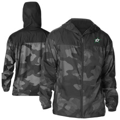 NHL Dallas Stars Columbia Camo Flash Challenger Omni-Shade Full-Zip Hoodie Windbreaker