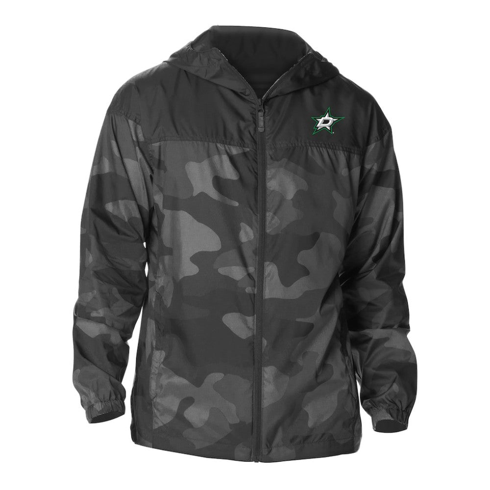 NHL Dallas Stars Columbia Camo Flash Challenger Omni-Shade Full-Zip Hoodie Windbreaker