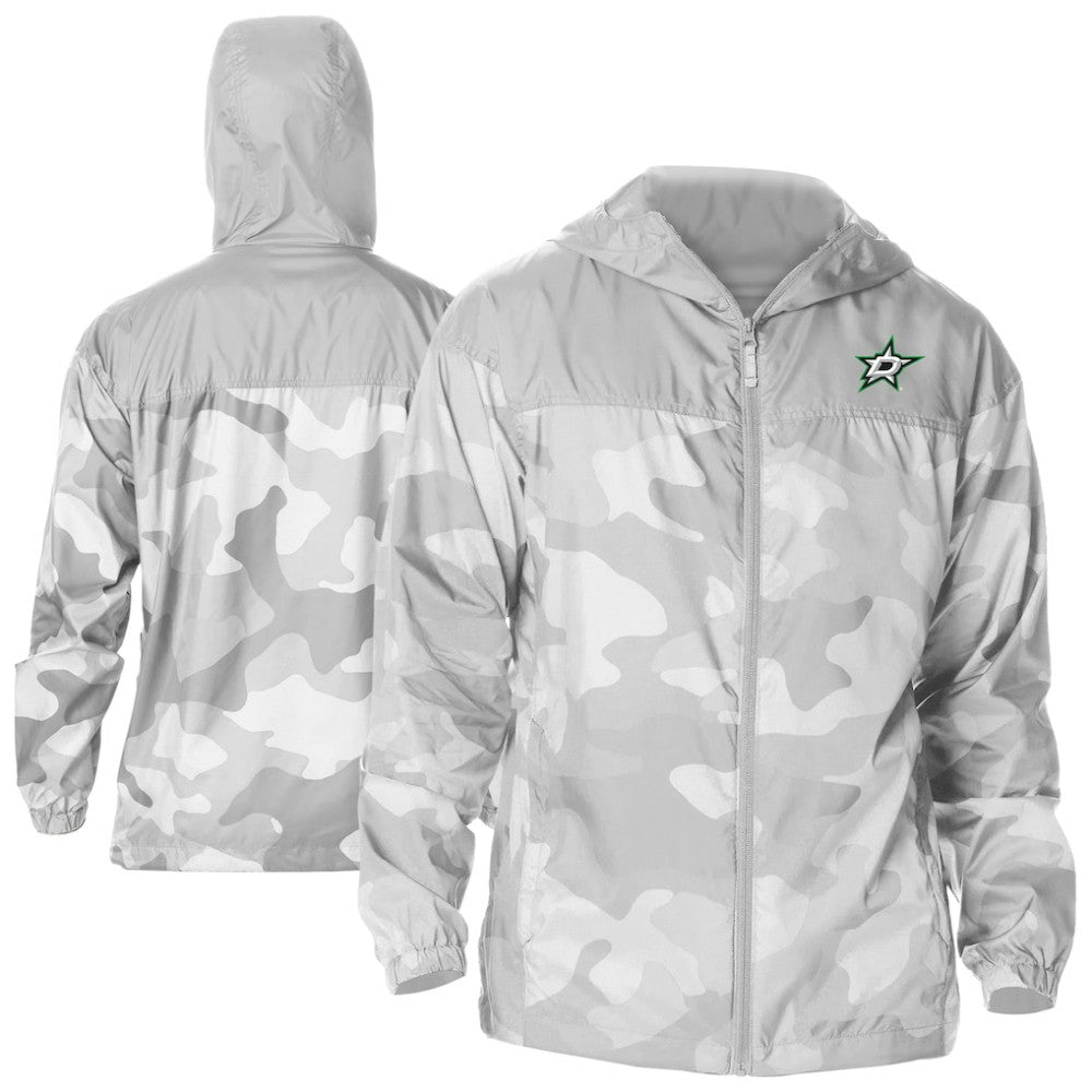 NHL Dallas Stars Columbia Camo Flash Challenger Omni-Shade Full-Zip Hoodie Windbreaker