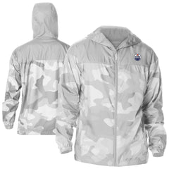 NHL Edmonton Oilers Columbia Camo Flash Challenger Omni-Shade Full-Zip Hoodie Windbreaker