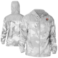 NHL Florida Panthers Columbia Camo Flash Challenger Omni-Shade Full-Zip Hoodie Windbreaker
