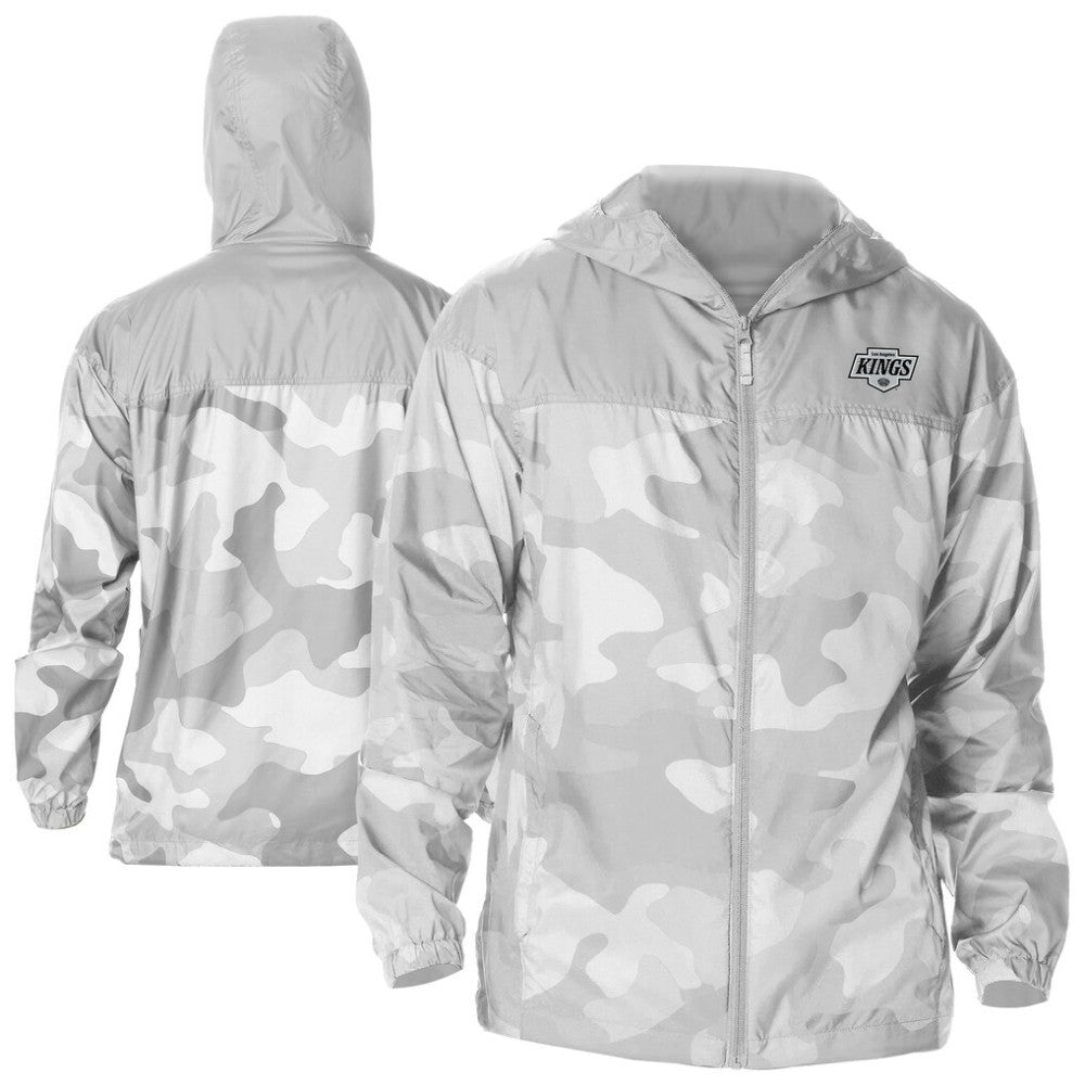 NHL Los Angeles Kings Columbia Camo Flash Challenger Omni-Shade Full-Zip Hoodie Windbreaker