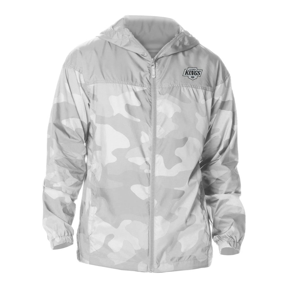 NHL Los Angeles Kings Columbia Camo Flash Challenger Omni-Shade Full-Zip Hoodie Windbreaker