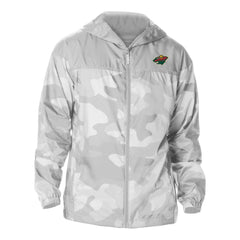 NHL Minnesota Wild Columbia Camo Flash Challenger Omni-Shade Full-Zip Hoodie Windbreaker