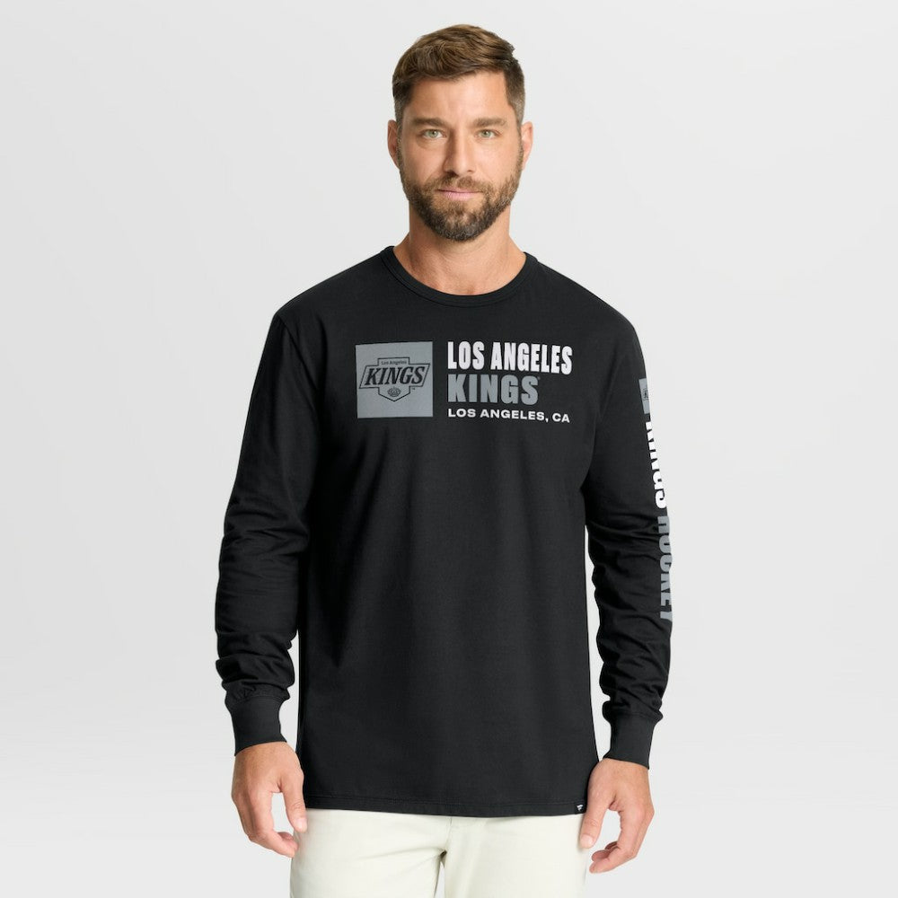 NHL Los Angeles Kings Fanatics Goal Crease Legacy Long Sleeve T-Shirt