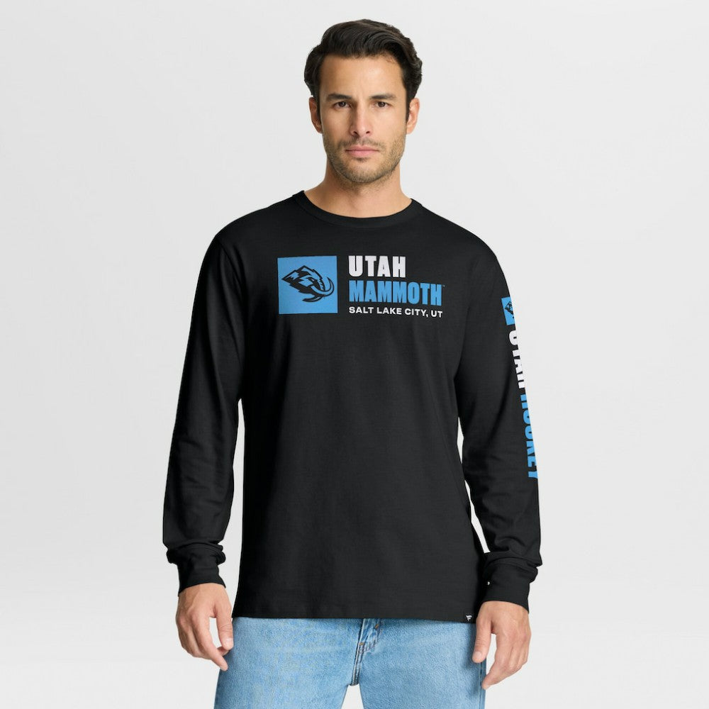 NHL Utah Mammoth Fanatics Goal Crease Legacy Long Sleeve T-Shirt