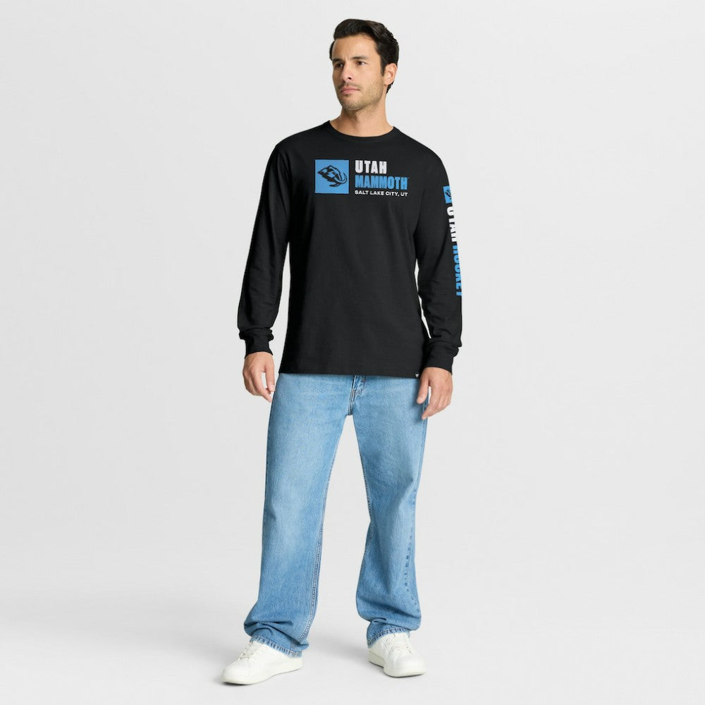 NHL Utah Mammoth Fanatics Goal Crease Legacy Long Sleeve T-Shirt