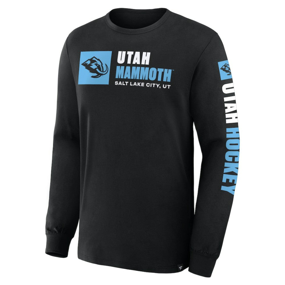 NHL Utah Mammoth Fanatics Goal Crease Legacy Long Sleeve T-Shirt