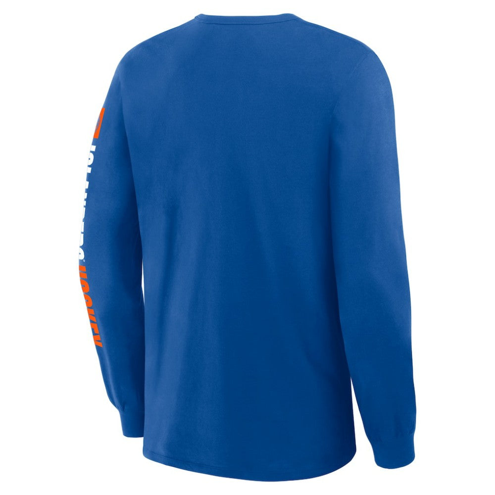 NHL New York Islanders Fanatics Goal Crease Legacy Long Sleeve T-Shirt