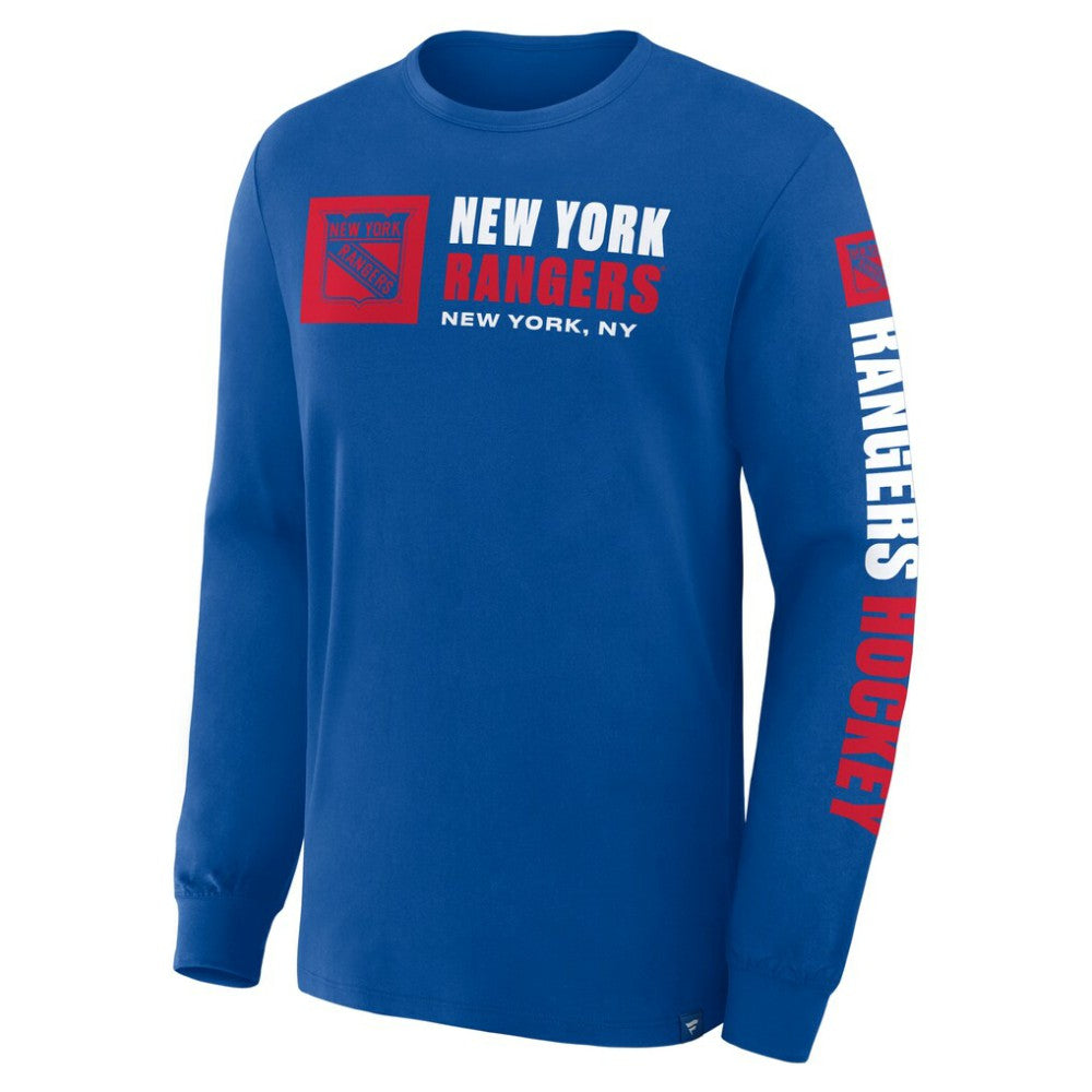 NHL New York Rangers Fanatics Goal Crease Legacy Long Sleeve T-Shirt