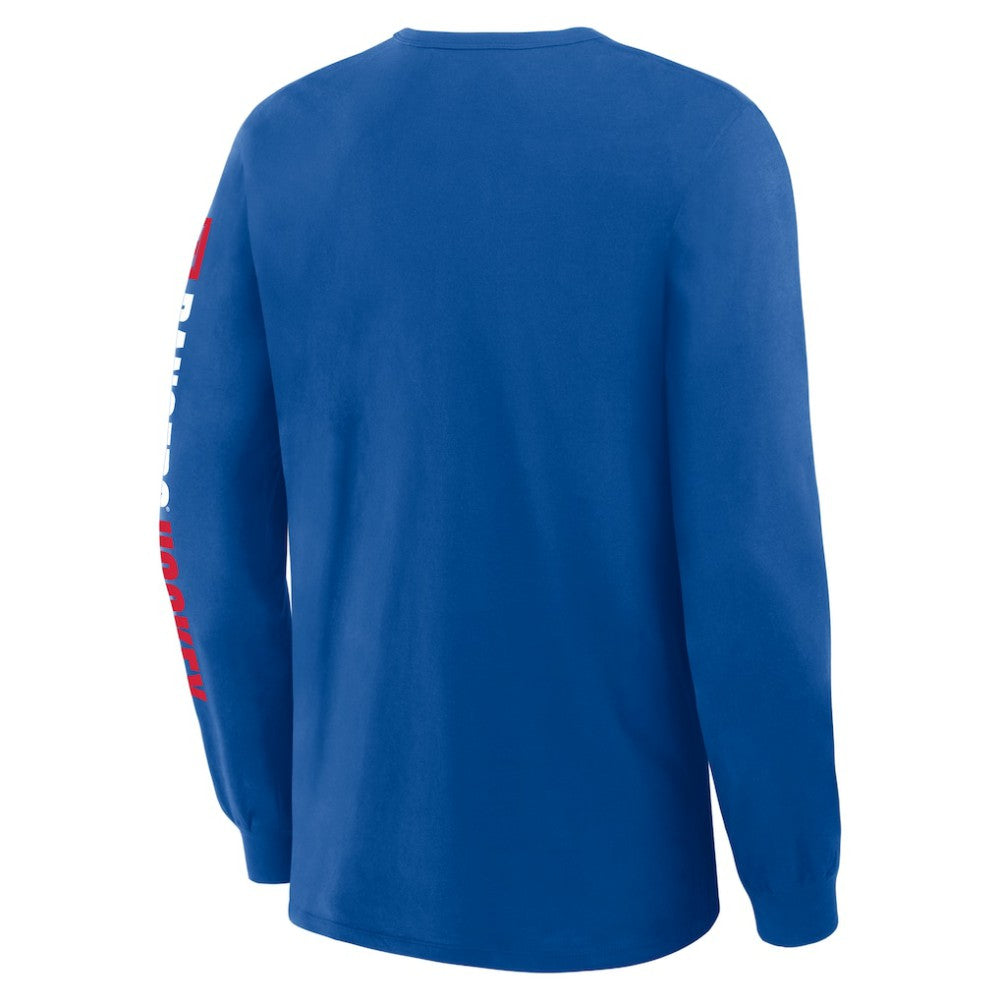 NHL New York Rangers Fanatics Goal Crease Legacy Long Sleeve T-Shirt