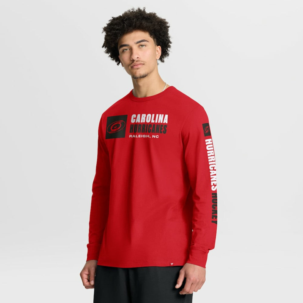 NHL Carolina Hurricanes Fanatics Goal Crease Legacy Long Sleeve T-Shirt