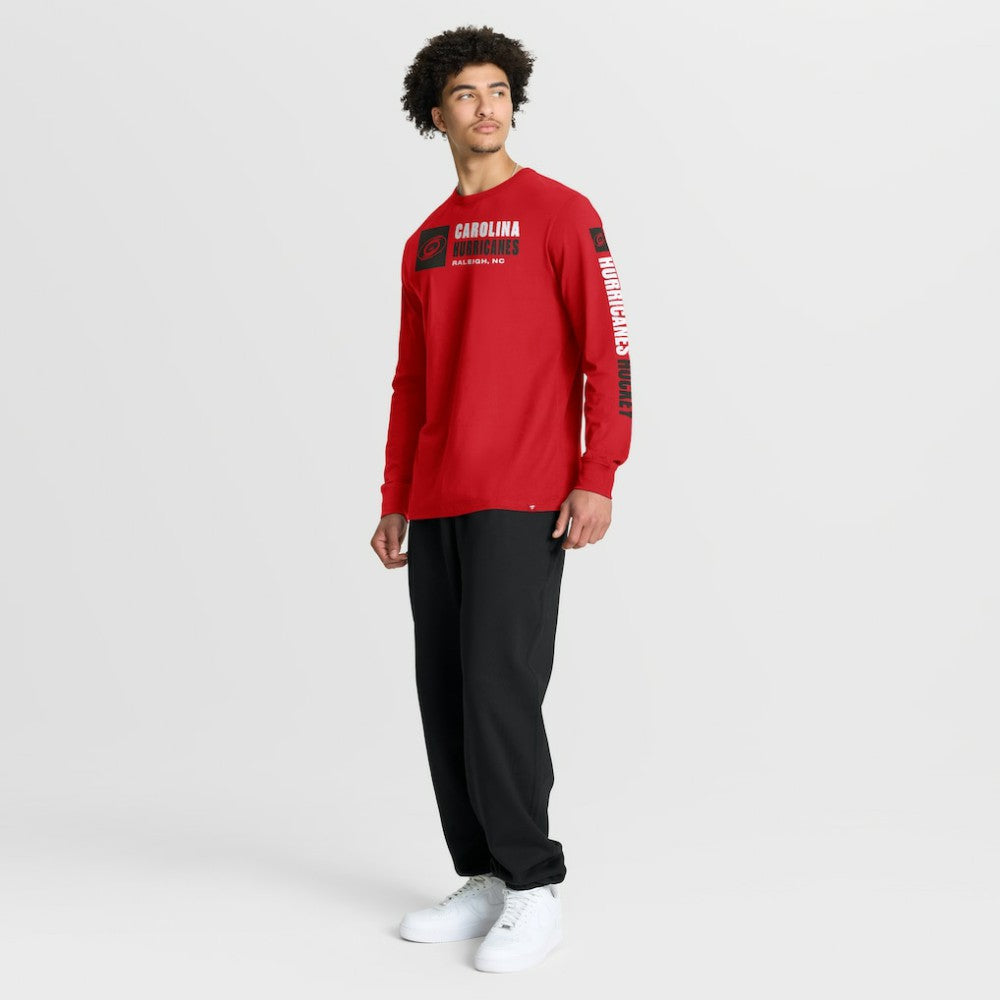 NHL Carolina Hurricanes Fanatics Goal Crease Legacy Long Sleeve T-Shirt